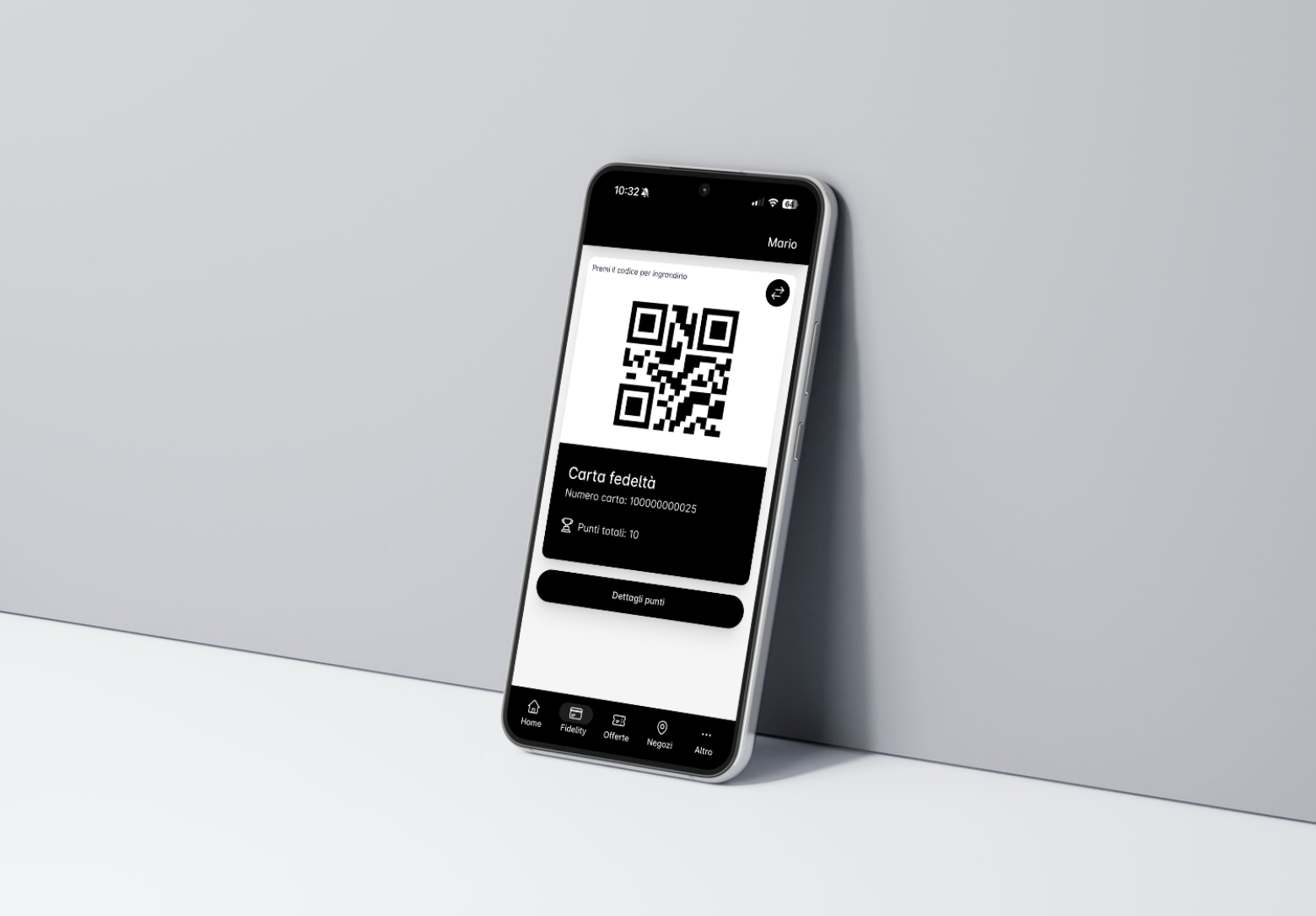 fidelity app saldo punti